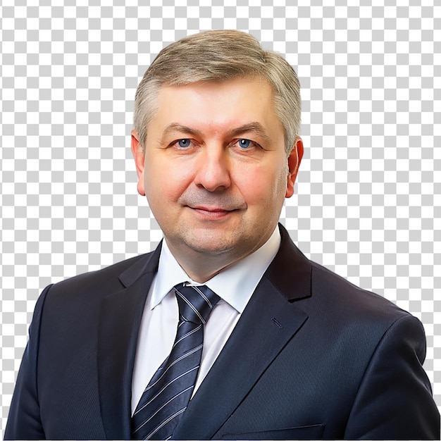 A man principal isolated on transparent background