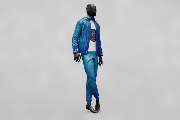 Man sport clothes mock up