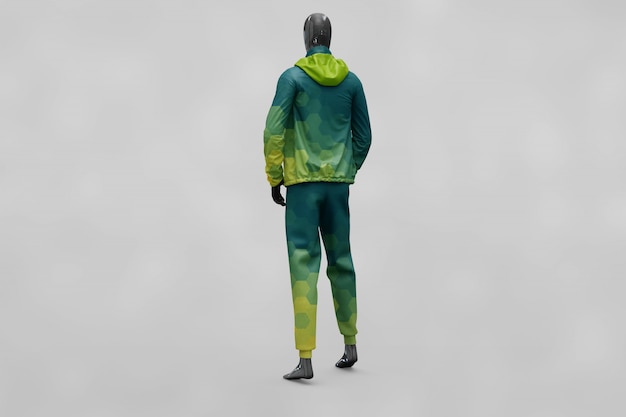 PSD man sport clothes mock up