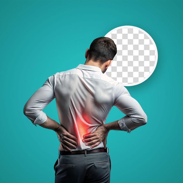 Man suffering back pain