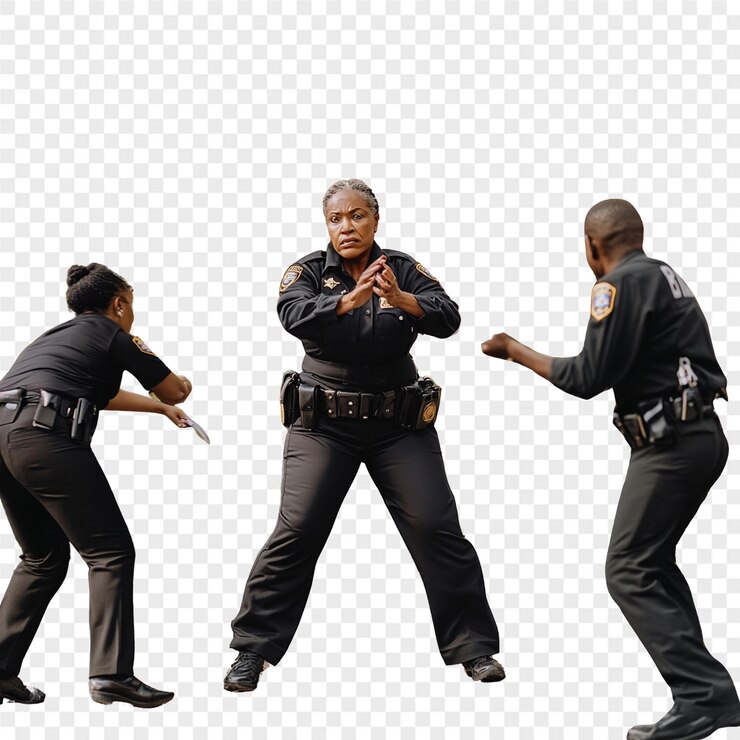 PSD a man in a uniform with his hands on his hips