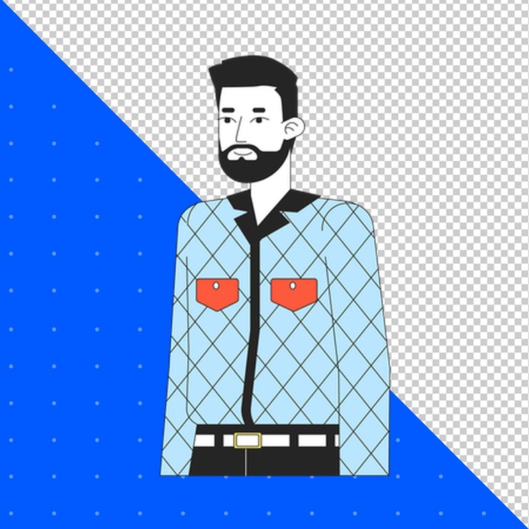 PSD a man with a beard and a shirt that says quot hes a man quot