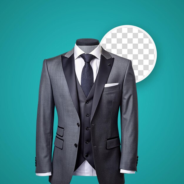 PSD man39s suit photo with transparent background