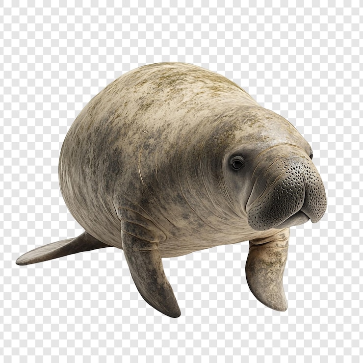 PSD manatee portrait