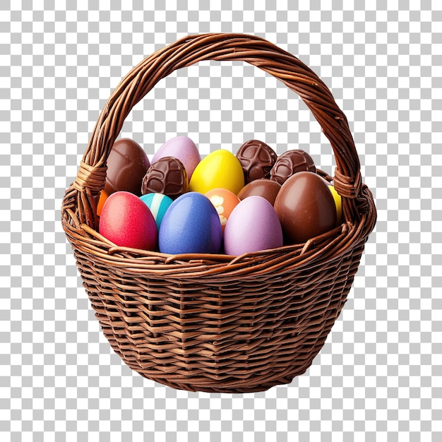 mand vol paaseieren inclusief chocolade eieren
