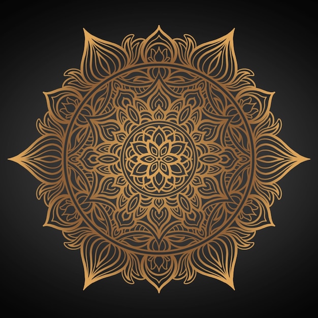 Mandala achtergrondkunst Eenvoudige schets