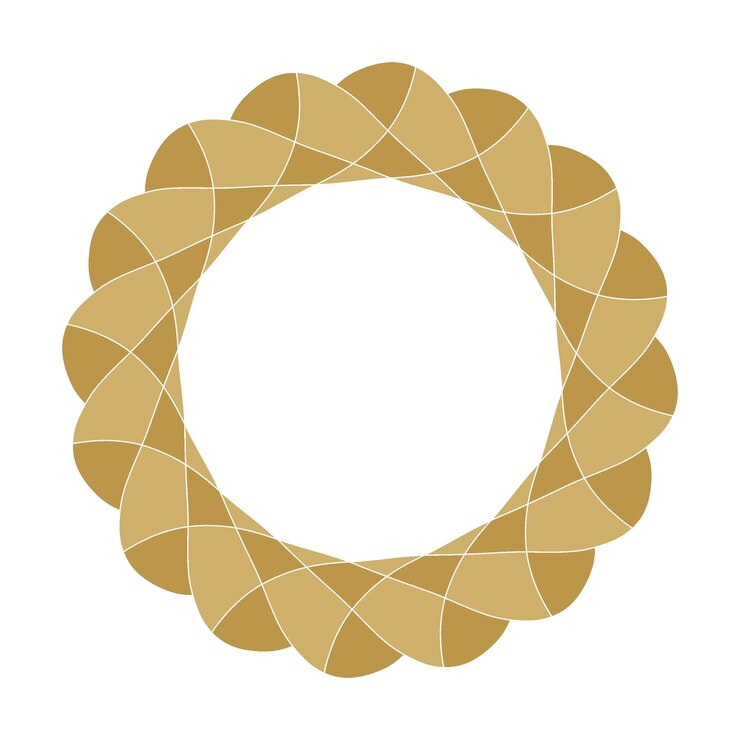 PSD mandala circle element template design