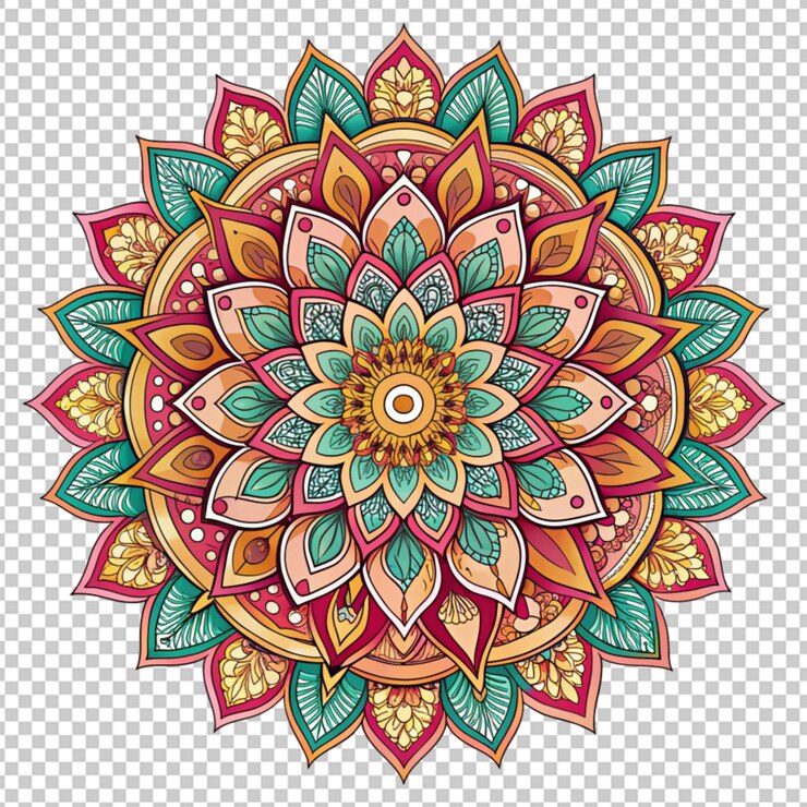 PSD mandala flower