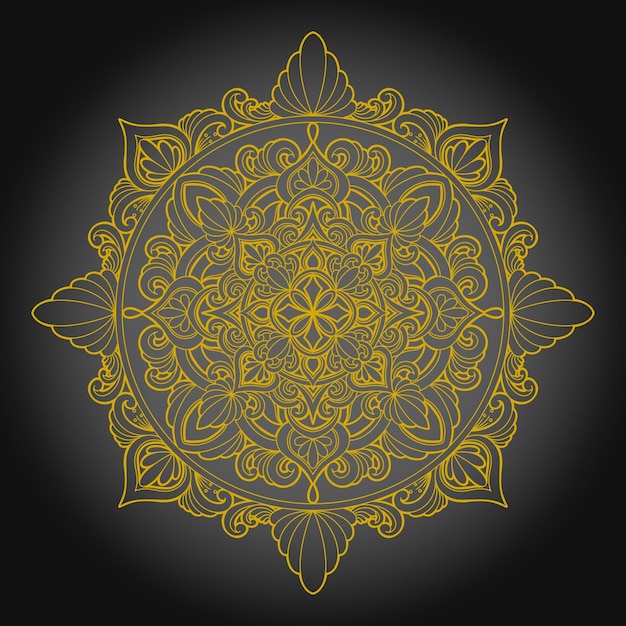 Mandala simpele ramadan achtergrond bloemen