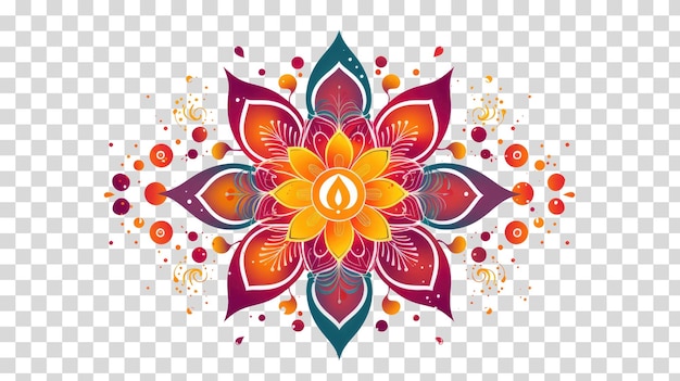 Mandala vector images png on transparent background vector illustration