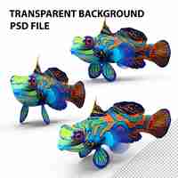 PSD mandarin fish png