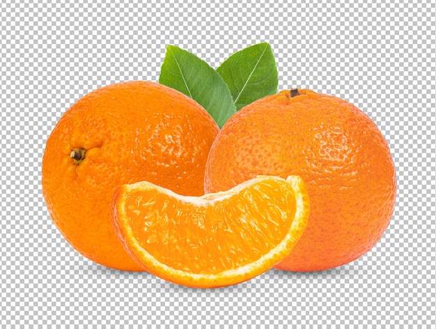 Mandarin iolated on alpha layer