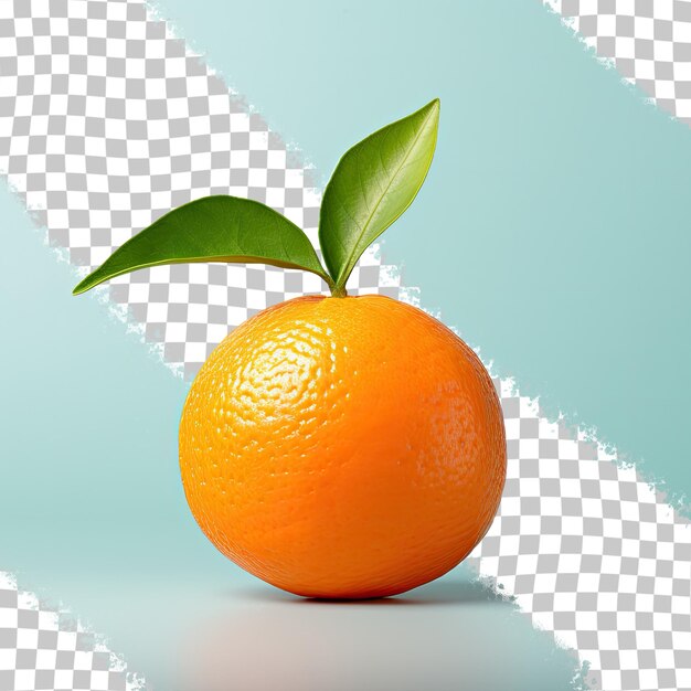 Mandarine on transparent background