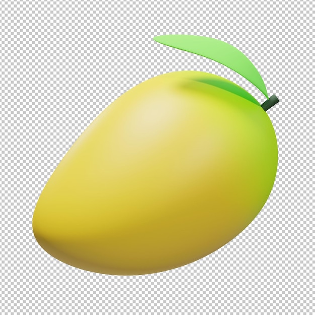 PSD mango fruit 3d illustratie