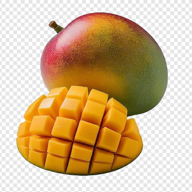 Mango fruit isolated png on transparent background premium psd