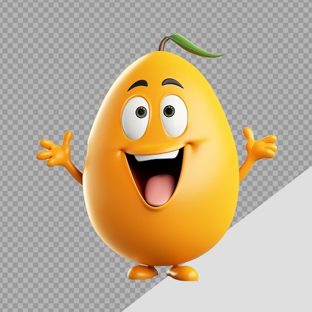 PSD mango png isolated on transparent background