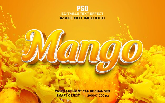 PSD mango psd 3d text effekt dyzyn