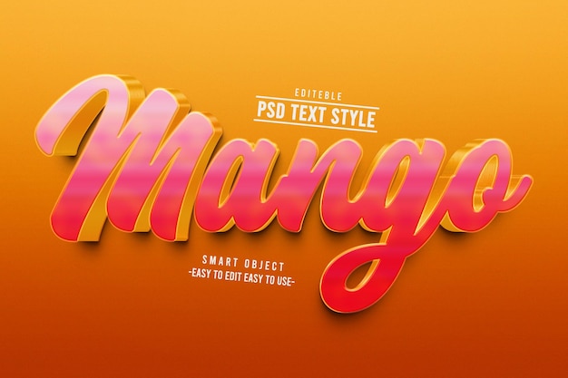 PSD mango psd-teksteffect