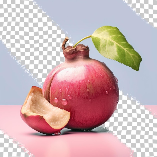 Mangosteen fruit royalty on transparent background