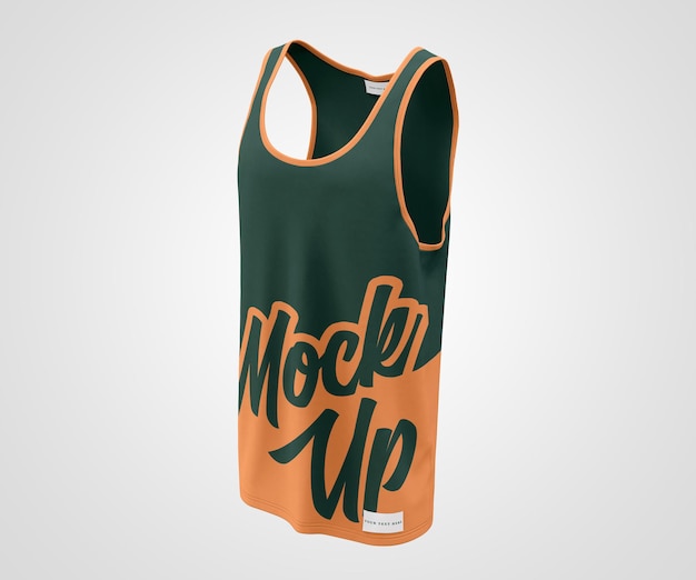 PSD mannelijke tanktop mockup