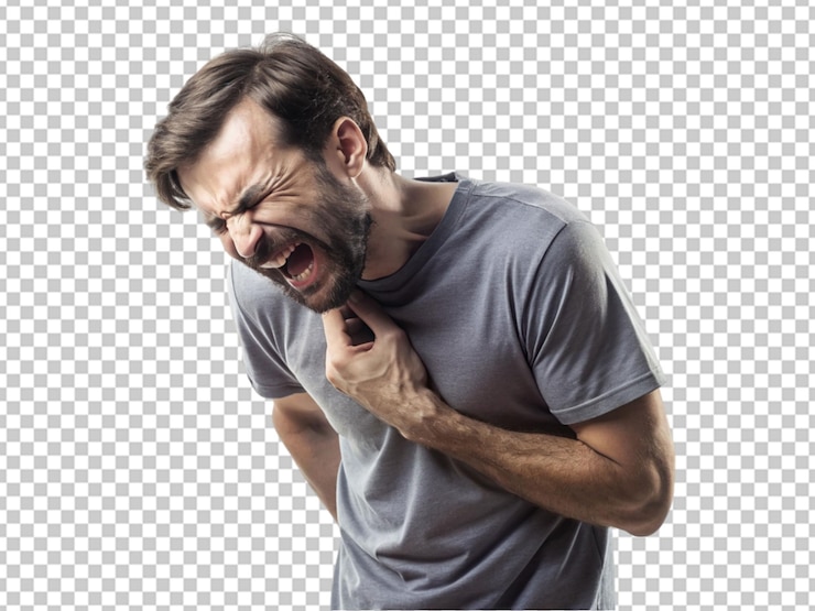 PSD mannen voelen hartpijn png