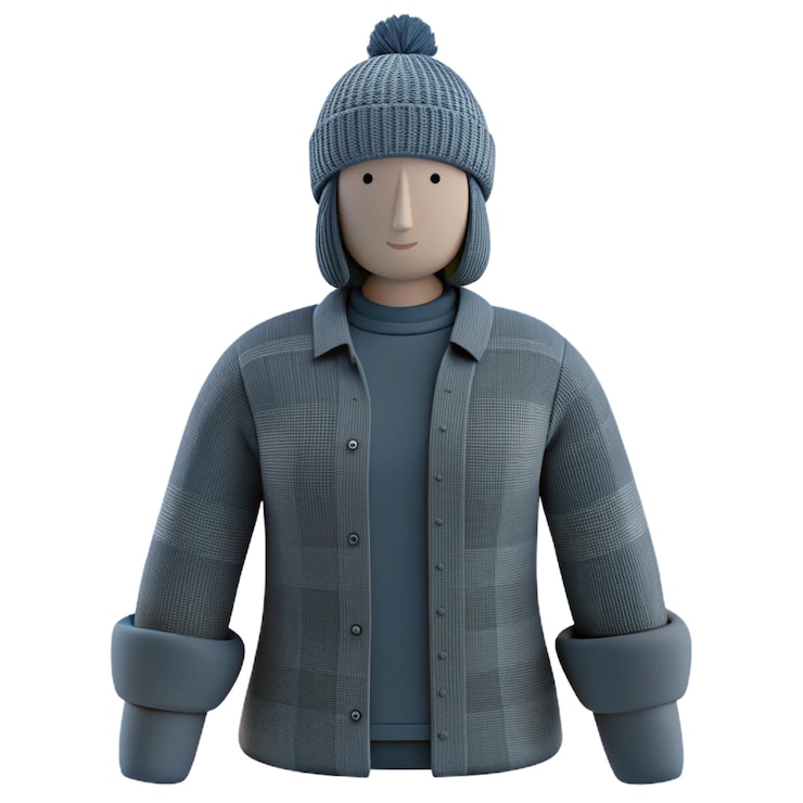 PSD a mannequin wearing a jacket with a hood that says quot s quot on it