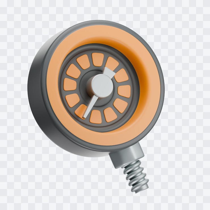 PSD manometer 3d illustration