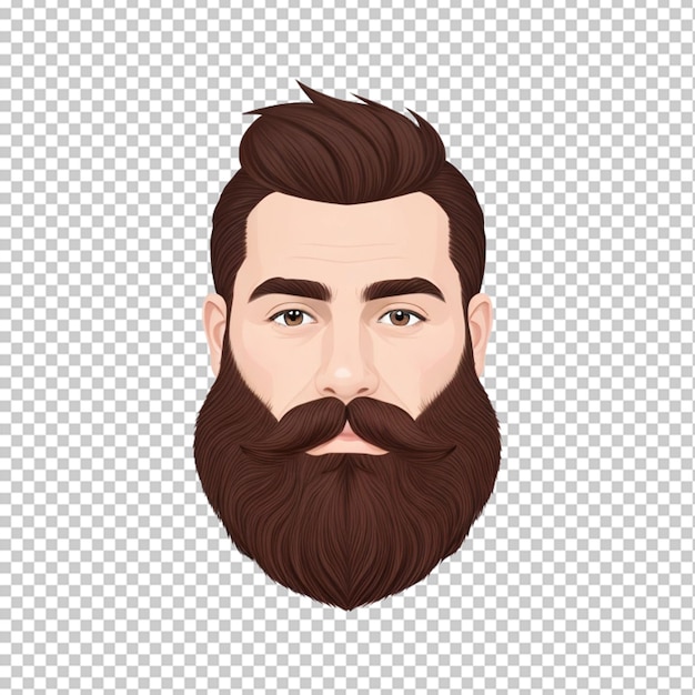 Mans baard vector