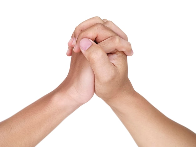 Mans hand transparent background