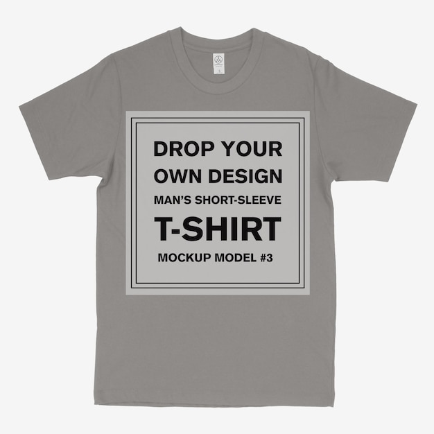 短袖のTシャツのモックアップ - 自分のデザインを落とす