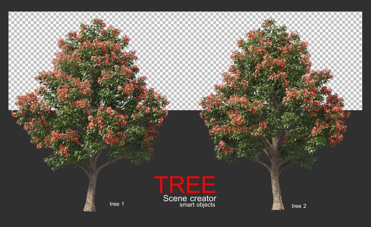 PSD many species of tall trees