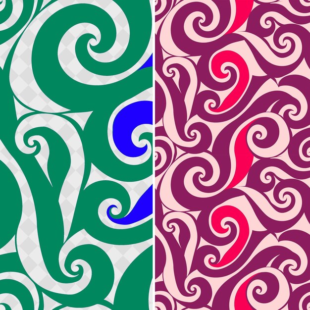 PSD maori koru-patroon afgeleid van een spiraalvorm die een creatieve abstracte geometrische vector vertegenwoordigt