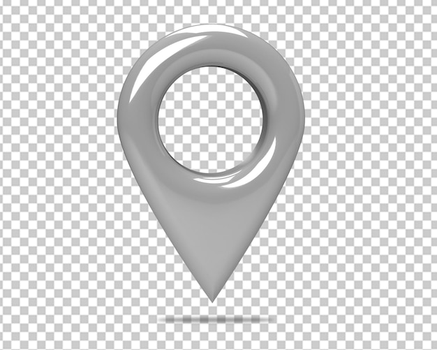 Map location pin 3d icon