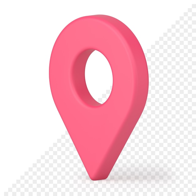 Map pin 3d icon