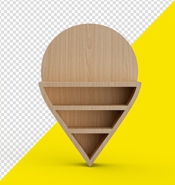 map pointer 3d pin location symbol on isolated background 3d illustration