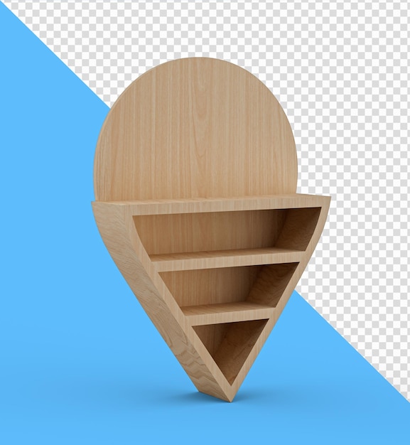 map pointer 3d pin location symbol on isolated background 3d illustration