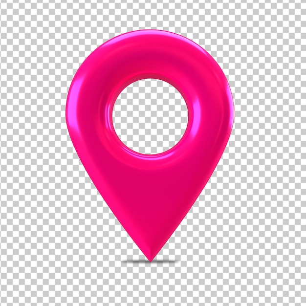 Map pointer location 3d pin