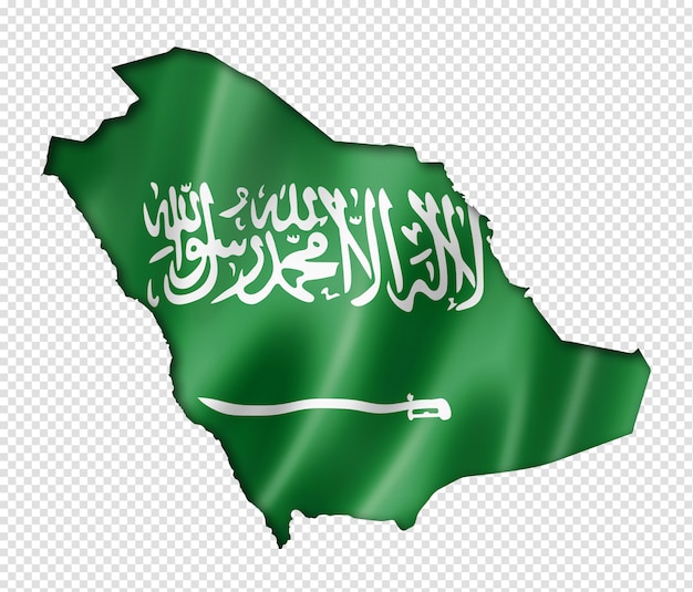 PSD mapa flagi arabii saudyjskiej