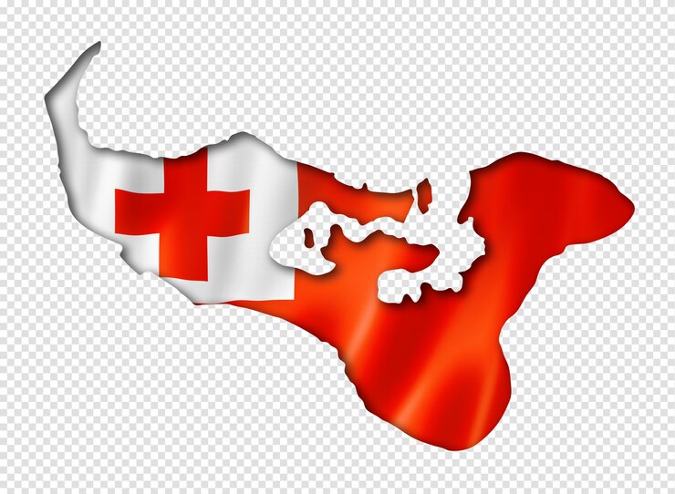 PSD mapa flagi tonga
