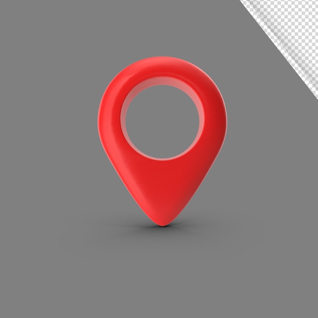 Mapa pinów Ilustracja 3D