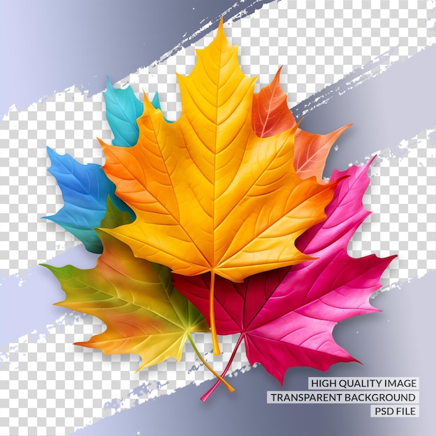 Maple leaf png 3d png clipart doorzichtige geïsoleerde achtergrond