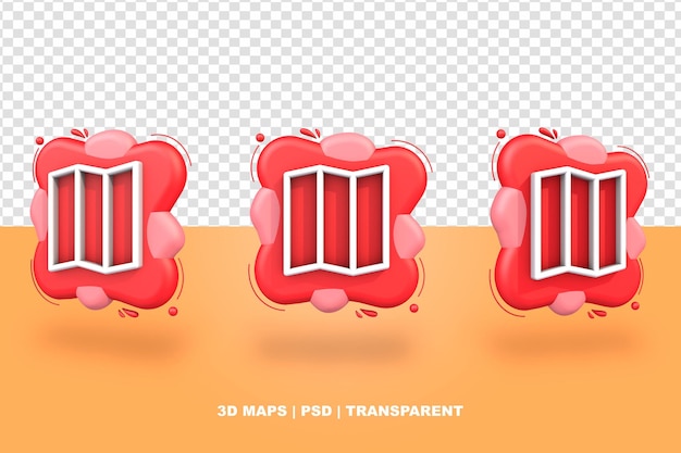 PSD maps 3d abstract background