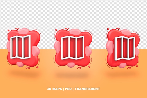 Maps 3d abstract background