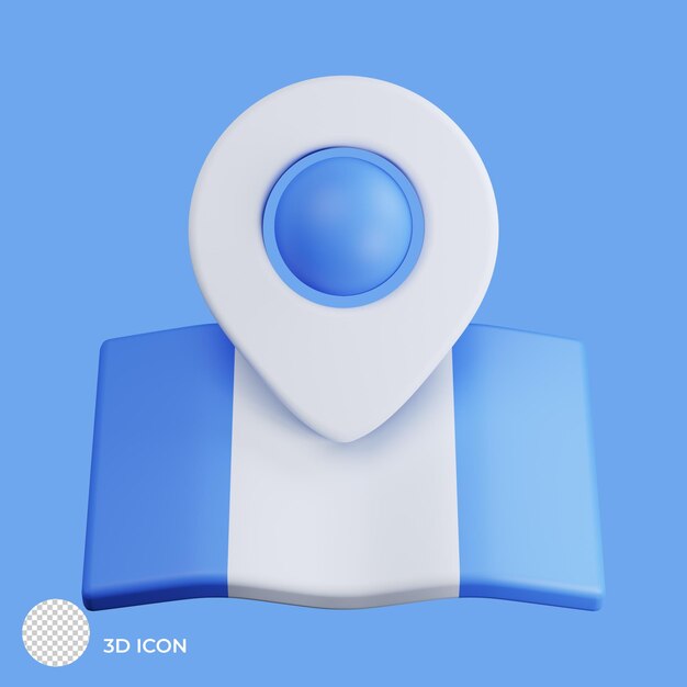 PSD maps pointer ecommerce 3d icon