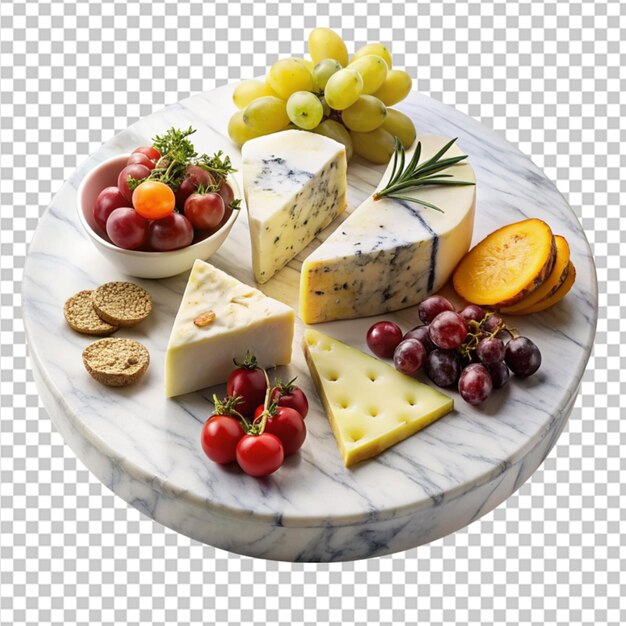 Marble cheese board transparent background