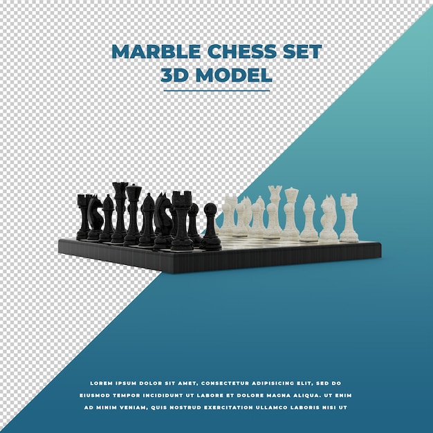 PSD marble chess set