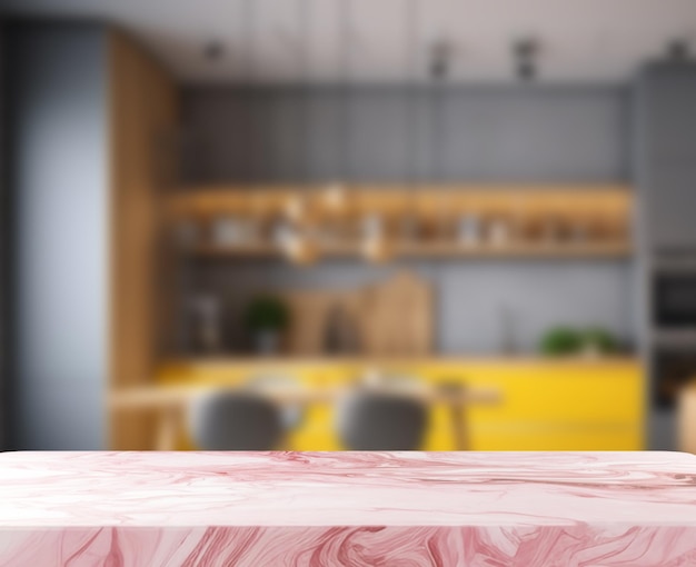 PSD marble countertop kitchen png