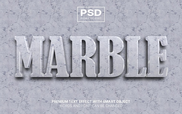 marble editable text effect