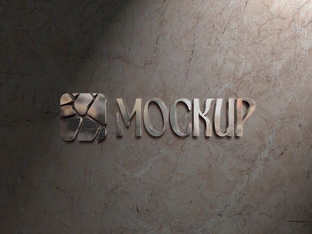 Marble logo mockup design