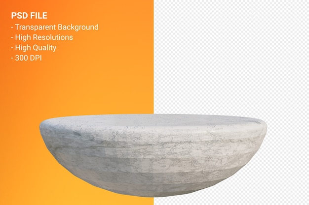 marble podium minimal design in 3d rendering isolated